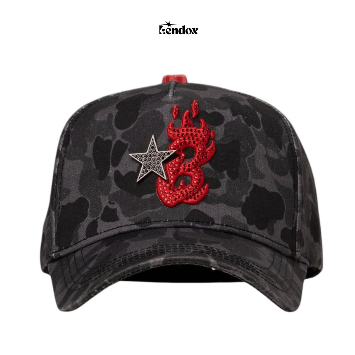 BARBAS HATS B-STAR RED CAMO